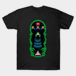 Galaxy Invader Retro Pixel Tee T-Shirt